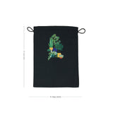 Midnight Botanical Drawstring Pouches