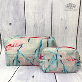 Blushing Flamingos Travel Pouch