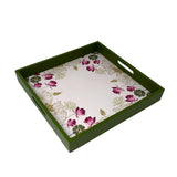 Lotus Garden Square Tray