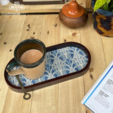Contemporary Art Deco Oval Small Tray Deal