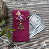 Magenta Chintz Envelope - Small