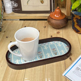Art Nouveau Floral Oval Small Tray Deal