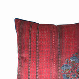 Red Embroidered Cushion Cover