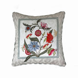Bordered Chintz On Ikat Cushion Cover Small