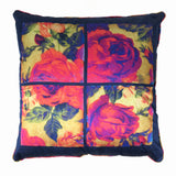 Bohemian Rose Tiles Cushion Cover