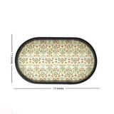 Delicate Floral Oval Medium Tray Deal