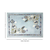 Azure Foliage Cotton Fabric Table mats (set of 2)