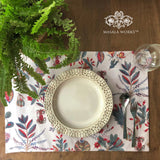 Botanical Chintz Fabric Table mats (set of 2 1 Set in Stock