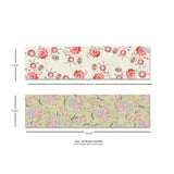 Aster and Artichoke Blooms Reversible Table Runner