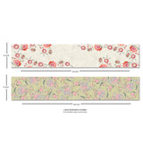 Aster and Artichoke Blooms Reversible Table Runner