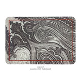 B&W Paisley Laminated Tablemat