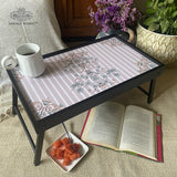 Pale Florids Folding Bed Tray
