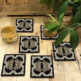 Ebon Baroque Coasters