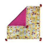 Chintz Garden Puja Mats/ Prayer Mat (set of 2)