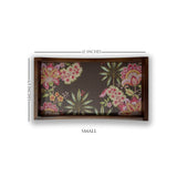 Vintage Mocha Floral Tray Set