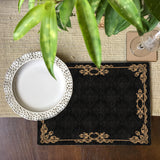 Slate Black Grunge Tablemat