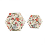 Ikat Chintz Hexagon Box