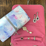 Subtle Foliage Jewellery Pouch