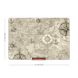 Nautical Map Laptop Stand