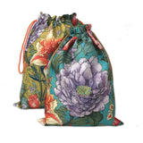 Jungle Blossom Drawstring Pouches