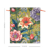 Jungle Blossom Drawstring Pouches