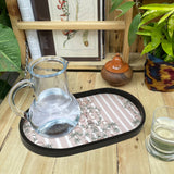 Pale florid Oval Medium Tray Deal