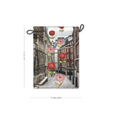 Urban Bloom Scape Drawstring Pouches