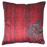 Red Embroidered Cushion Cover