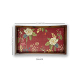Indian Mogra Wooden Tray Set