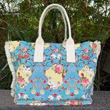 Floral Grunge Beach / Tote Bag