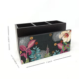 Midnight Foliage Cutlery Stand with Tissue Paper Holder