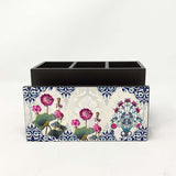 Enchanted Lotus Cutlery Stand with Tissue Paper Holder.