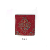Ornate Mughal Boota Rust Gift Pouch - Mini