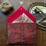 Red Paisley Gift Envelope - Large