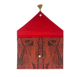 Red Paisley Gift Envelope - Large