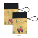 Majestic Elephant Pyramid Luggage Identifier (Set Of 2)