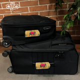 Majestic Elephant Pyramid Luggage Identifier (Set Of 2)