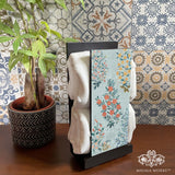 Floral Bushes Cloth Napkin Stand