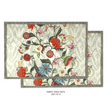 Ikat Chintz Fabric Table mats (set of 2)
