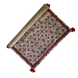 Delicate jaal Puja Mats/ Prayer Mat (set of 2)