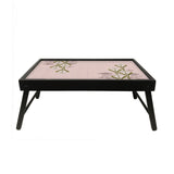 Art Nouveau Pink Lotus Folding Bed Tray