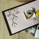Art Nouveau Pink Lotus Folding Bed Tray