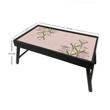 Art Nouveau Pink Lotus Folding Bed Tray