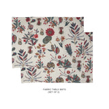 Botanical Chintz Fabric Table mats (set of 2 1 Set in Stock