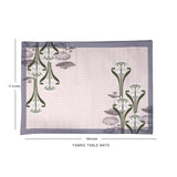 Art Nouveau Pink Fabric Table mats (1 set - 2 pcs in stock)