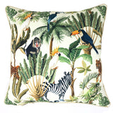 Tropical Jungle Zebra Reversible Cushion Cover Last Pice