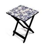 Blue Pottery Folding Table
