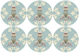 Art Nouveau Floral Coasters
