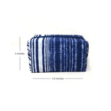 Indigo Wave Mini Pouch