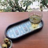 Art Nouveau Floral Oval Small Tray Deal